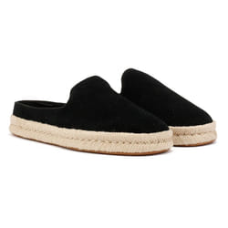 ) TOMS Santiago Suede Men's Black Mules - Black, 6 (Adults'