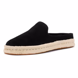 ) TOMS Santiago Suede Men's Black Mules - Black, 6 (Adults'