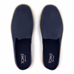) TOMS Santiago Mule Leather Men's Navy Mules - Blue, 7 (Adults'