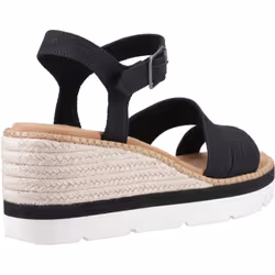 ) TOMS Darya Polyester Women's Black Sandals - Black, 8 (Adults'