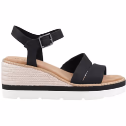 ) TOMS Darya Polyester Women's Black Sandals - Black, 5 (Adults' - Additional view 5