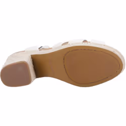 ) TOMS Majorca Strappy Leather Women's Light Sand Sandals - Cream, 8 (Adults'