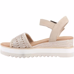 ) TOMS Diana Leather Women's Champagne Sandals - Brown, 4 (Adults' - Additional view 4