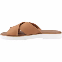 ) TOMS Mae Crossover Leather Women's Brown Sandals - Brown, 4 (Adults' - Additional view 4