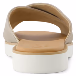 ) TOMS Mae Crossover Leather Women's Champagne Sandals - Brown, 8 (Adults'