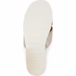 ) TOMS Mae Crossover Leather Women's Champagne Sandals - Brown, 8 (Adults'