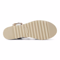 ) TOMS Diana Leather Women's Silver Wedges - Silver, 8 (Adults'