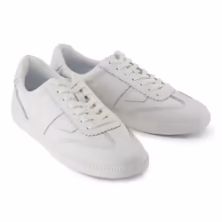 ) TOMS Collins Leather Women's White Trainers - White, 8 (Adults'