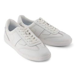 ) TOMS Collins Leather Women's White Trainers - White, 8 (Adults'