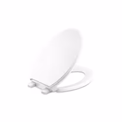KOHLER 4733-RL-0 Glenbury ReadyLatch Quiet Close Elongated Toilet Seat, Soft Close Toilet Seat, Toilet Seats for Elongated To ...