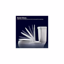 Kohler K273320 Glissade ReadyLatch Quiet Close Round Toilet Seat  White