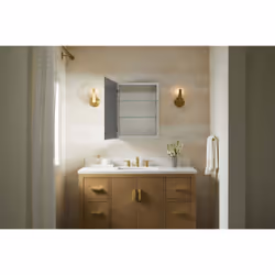 KOHLER K-55060-NA Embark Medicine Cabinet  Adjustable Shelves with Mirrored Door  16"" x 20""