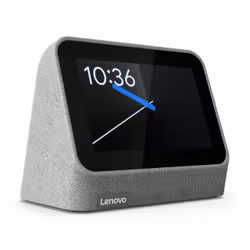 Lenovo Smart Clock 2, Google Assistant, Rectangle, Grey, Heather Grey, 10.2 cm (4"), 480 x 800 pixels