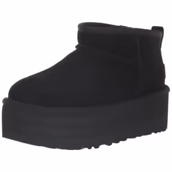 Ugg Womens classic Ultra Mini Platform Fashion Boot Black 10