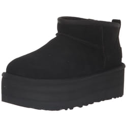 Ugg Womens classic Ultra Mini Platform Fashion Boot  Black  10