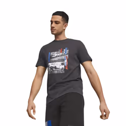 PUMA Men's Standard BMW M Motorsport Graphic Tee Black 23 Large