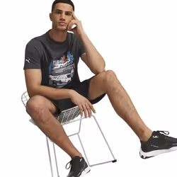 PUMA Men's Standard BMW M Motorsport Graphic Tee  Black 23  Large