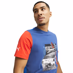 PUMA Men's Standard BMW M Motorsport Graphic Tee  Pro Blue-M Color 23  X-Large
