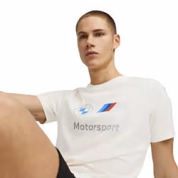 PUMA Men's BMW M Motorsport Essentials Logo Tee  Pristine 23  XX-Large