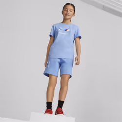 PUMA Kids' BMW M Motorsport Essentials Logo Tee  Day Dream