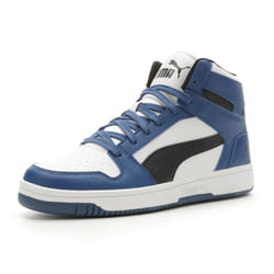 PUMA Men's REBOUND LAYUP Sneaker  PUMA White-PUMA Black-Clyde Royal  10.5