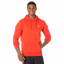 adidas Originals Men's Adicolor Essentials Trefoil Hoodie  Vivid Red