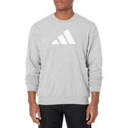 adidas Mens Future Icon 3Bar Crew  Medium Grey Heather