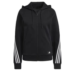 adidas Women's Sportswear Future Icon 3-Stripes Hooded Tracktop  Black