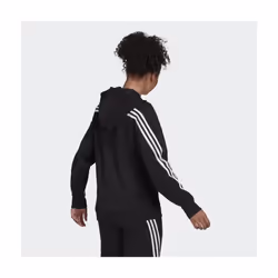 adidas Women's Sportswear Future Icon 3-Stripes Hooded Tracktop  Black