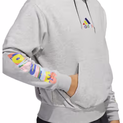adidas Men's Pride Hoodie  Medium Grey Heather