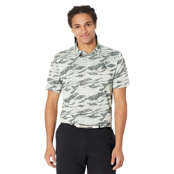 adidas Men's Standard Horizon Print Golf Polo Shirt  Linen Green  Larg