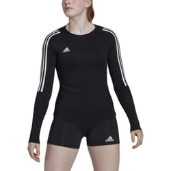 adidas Women's Hi Low Jersey Long Sleeve  Black/White  Large