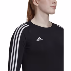 adidas Women's Hi Low Jersey Long Sleeve  Black/White  Large