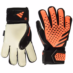 adidas Unisex-Adult Match Fingersave Predator Goalie Gloves  Solar Ora