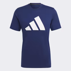 adidas Men's Training Essentials Feel Ready Logo T-Shirt  Dark Blue/Bl