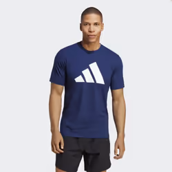 adidas Men's Training Essentials Feel Ready Logo T-Shirt  Dark Blue/Bl