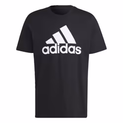 adidas Men's Essentials Single Jersey Big Logo T-Shirt Black/White X