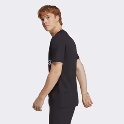 adidas Men's Essentials Single Jersey Big Logo T-Shirt  Black/White  X