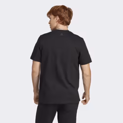 adidas Men's Essentials Single Jersey Big Logo T-Shirt  Black/White  X