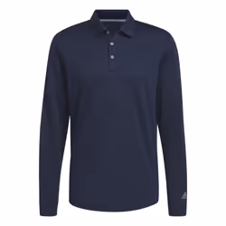 adidas Men's Long Sleeve Polo Shirt Collegiate Navy X-Large