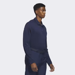 adidas Men's Long Sleeve Polo Shirt  Collegiate Navy  X-Large