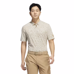 adidas Men's Go-to Camo Print Golf Polo Shirt Hemp X-Large