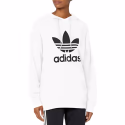 adidas Originals Women's Adicolor Trefoil Hoodie White Small
