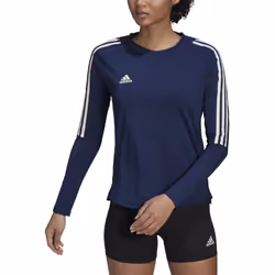 adidas Women's Hi Low Jersey Long Sleeve Team Navy Blue/White XX-Lar