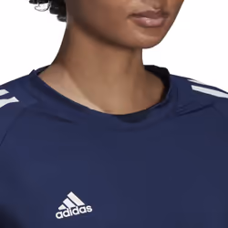 adidas Women's Hi Low Jersey Long Sleeve  Team Navy Blue/White  XX-Lar