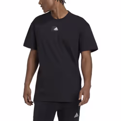 adidas Men's Essentials FEELVIVID Drop Shoulder Tee Black/Black Smal