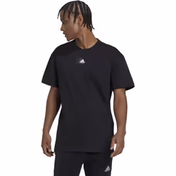 adidas Men's Essentials FEELVIVID Drop Shoulder Tee  Black/Black  Smal