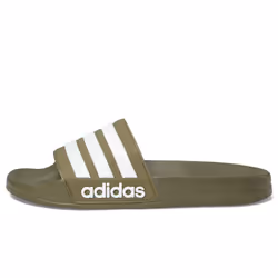 adidas Unisex Adilette Shower Slides Sandal  Olive Strata/White/Olive Strata  18 US Men