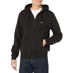 Lacoste Men's Kangaroo Pocket Color-Block Sweatshirt  Noir  4X-Large