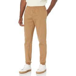 Lacoste Men's Tapered FIT W/Adjustable Waist Sweatpants  Cookie  Mediu